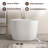 39" Freestanding Soaking Acrylic Bathtub With Seat
