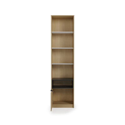 Kanu White and Oak Copenhagen Bookcase 55cm