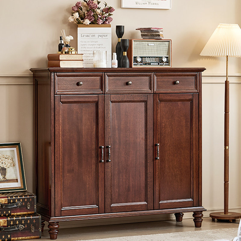 New style simple retro solid wood locker