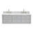 Macmullin 61'' Double Bathroom Vanity with Carrara Marble Top-781497816-781497817