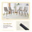 Ensemble de table de salle à manger extensible avec base de rangement et 4 chaises en cuir PU - Mobilier de cuisine moderne et évolutif pour petits espaces-1386941728-1386941730-1386941757