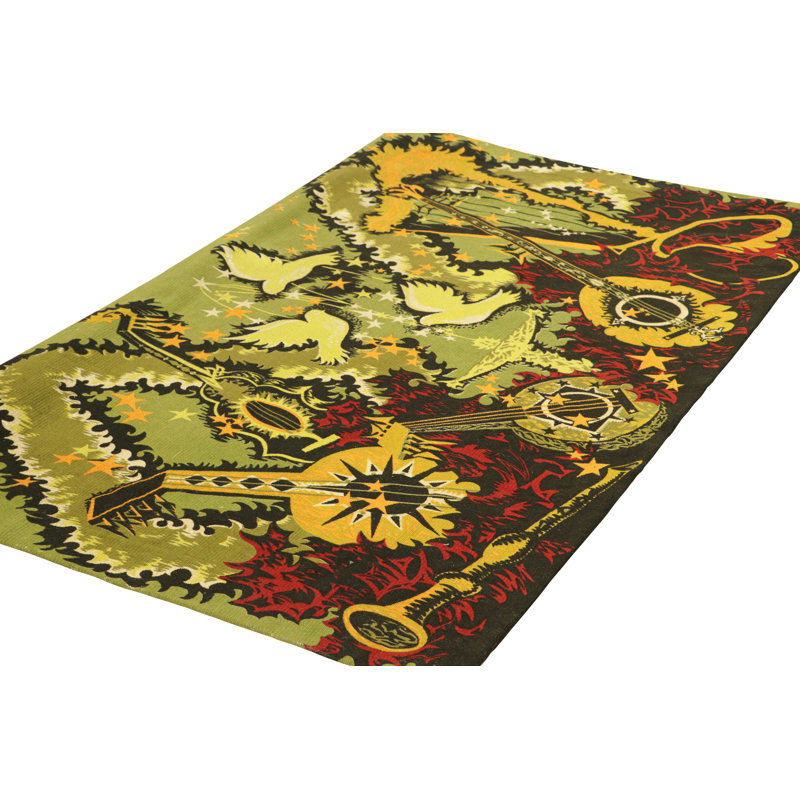 One-of-a-Kind 3’6”x5’8” Hand Knotted Area Rug