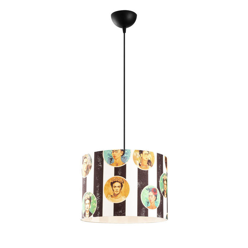 Luminaire suspendu tambour 1 lumière Shayaan