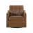 Claremont 31" Modern & Contemporary Swivel Chair with Breathable Faux Leather Upholstery, 360-Degree Swivel, Channel Stitched Back