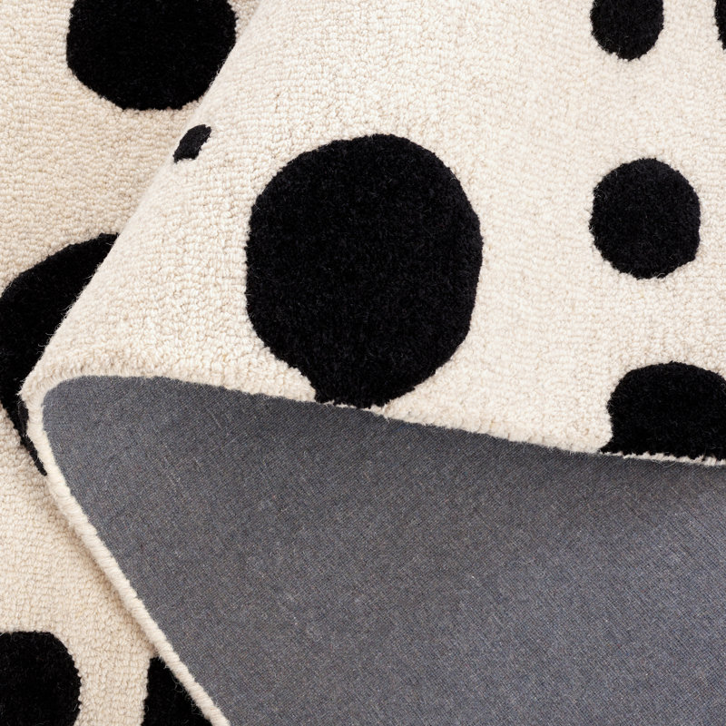 Camey Polka Dots Indoor Rug, Runner 2'3" x 8'