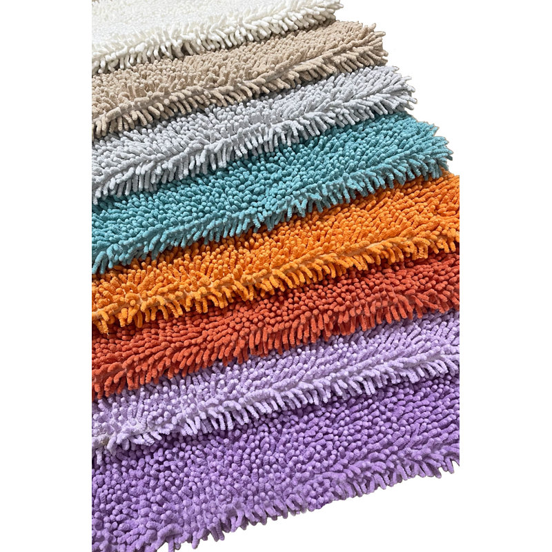 Ensemble de tapis pour salle de bain 2 pièces Aeilt, Mauve clair