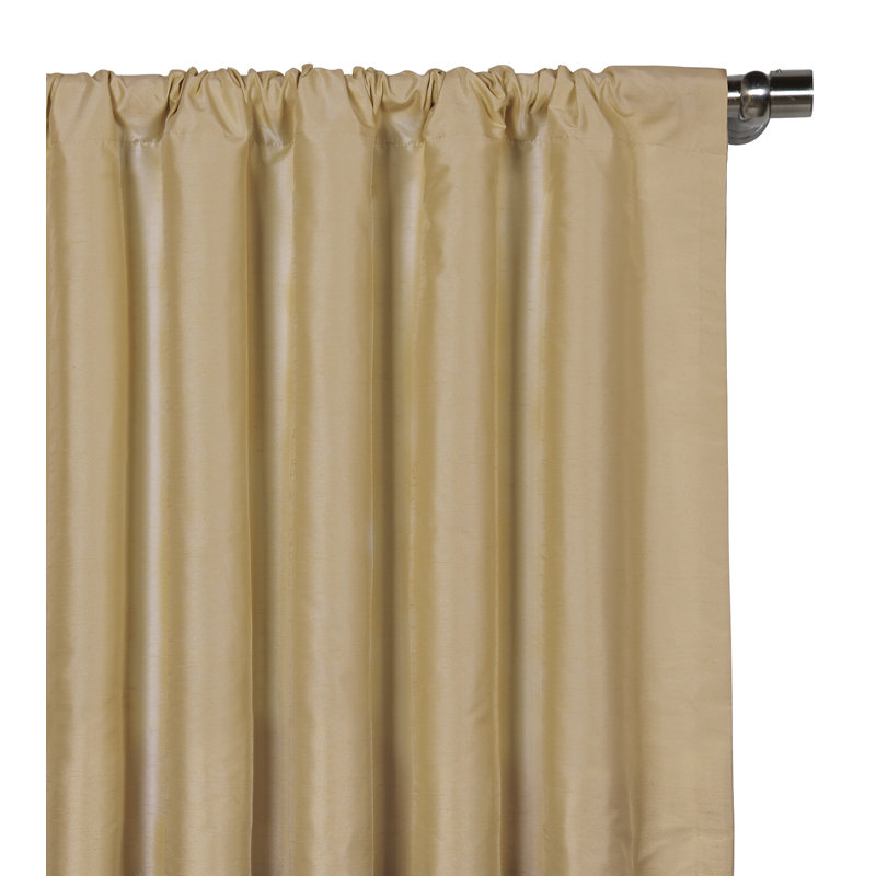 Edris Room Darkening Curtain, Gold, 96" x 108"