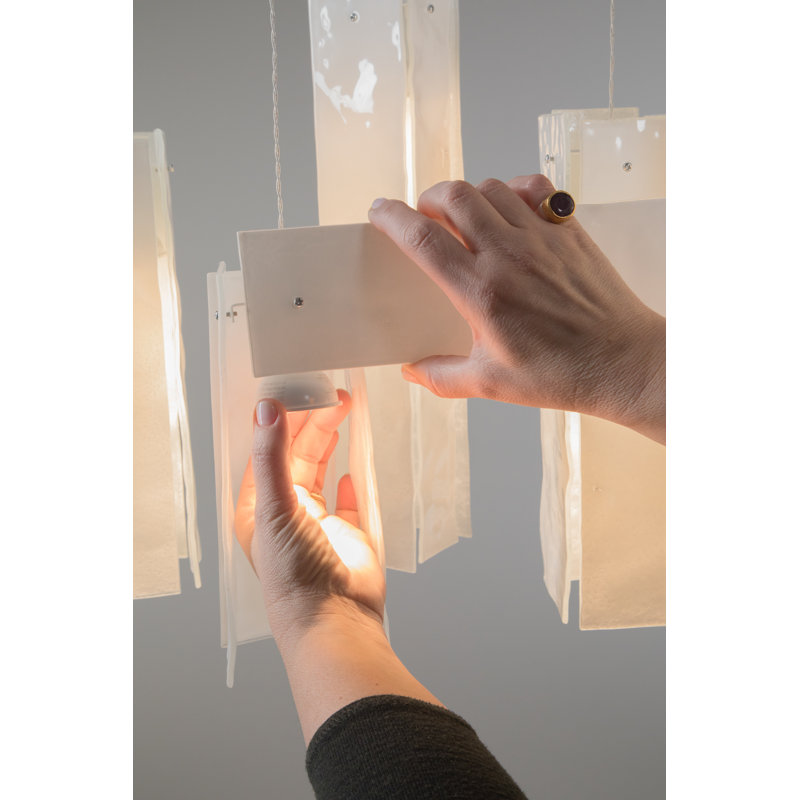 10 - Light LED Pendant, White , 10