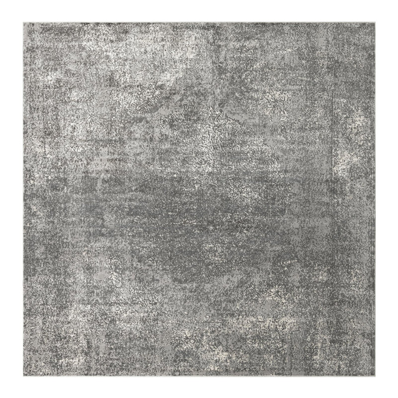 Tapis oriental gris Janousek, Carré 10 pi