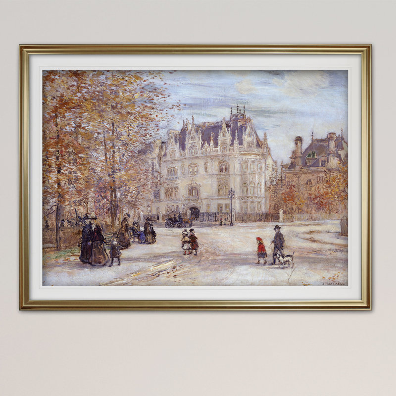 «The Fletcher Mansion», impression, Or, H 20 po x l 24 po x P 1,5 po