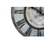 Horloge murale décorative ronde en bois avec finition patinée