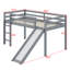 Structure de lit simple avec glissade Loft-107225014