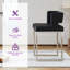 Tabouret de comptoir rembourré avec structure en métal (ensemble de 2)-1409089635-1409089634