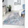 Washable Savana blue/grey Rug