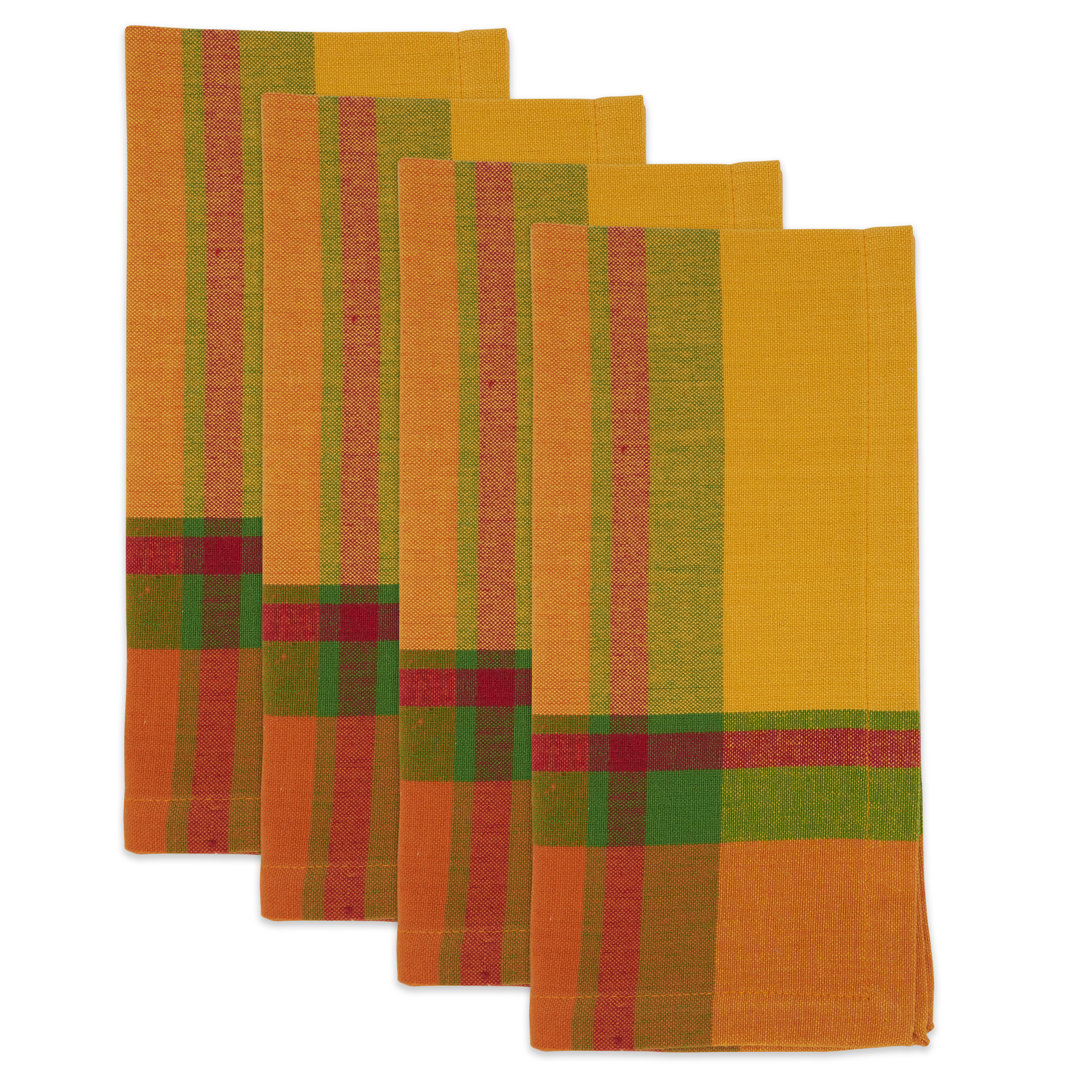 Manon Collection 100% Cotton No Pattern Square Napkin (Set of 4) Saro