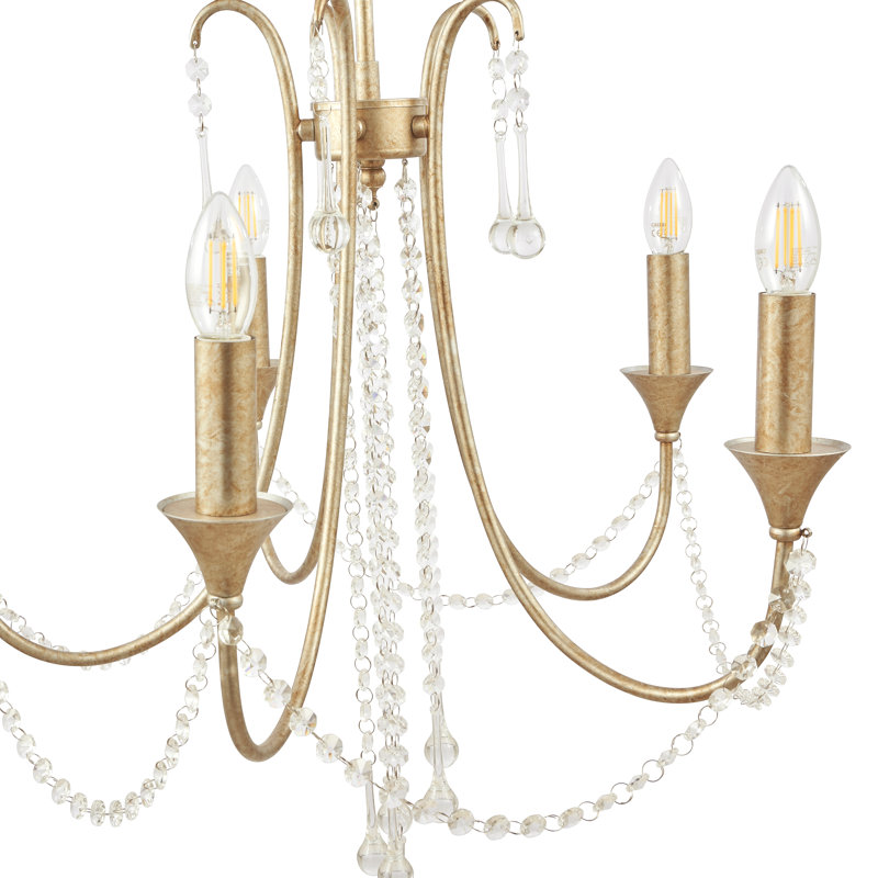 Woen 5 - Light Candle Style Chandelier