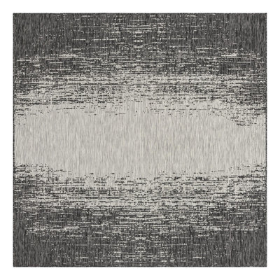 Pindall Charcoal Gray/Gray Indoor/Outdoor Rug