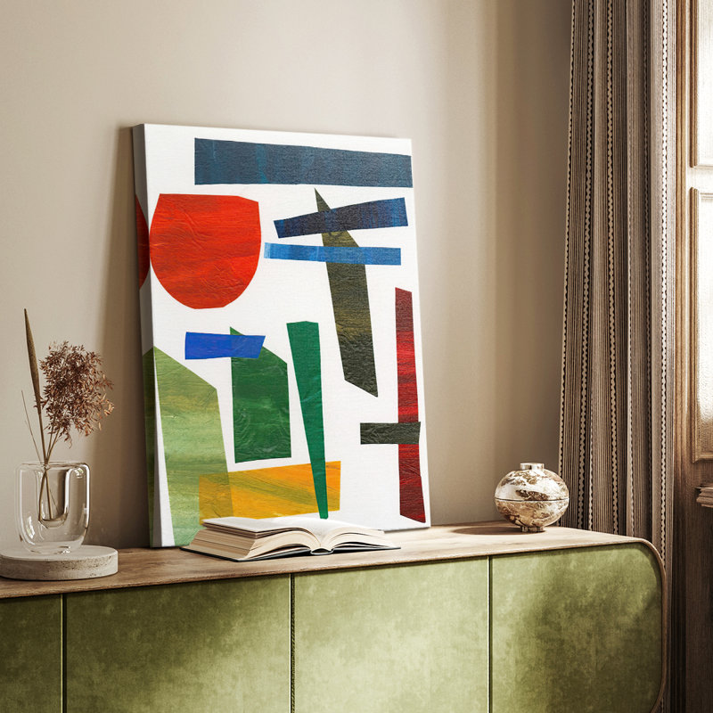 Colorful Shapes II - galerie sur mesure, H 48 po x l 32 po