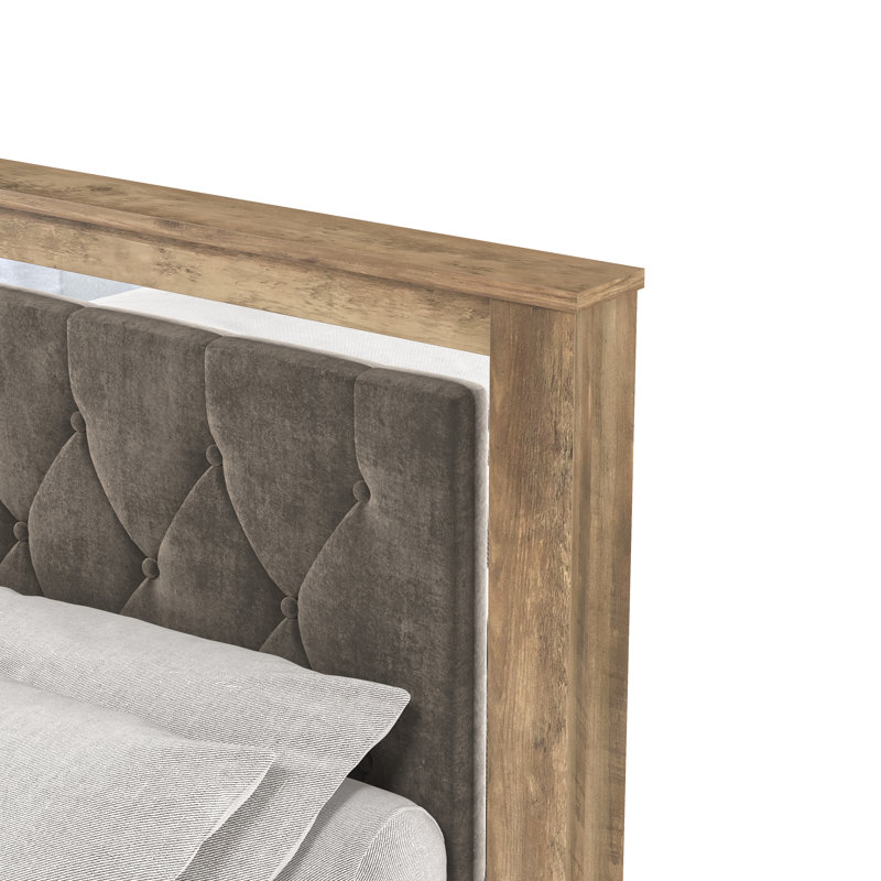 Tevrat Queen Platform Bed with Headboard
