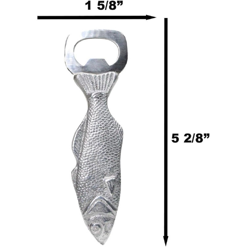 Paquet de 4 ouvre-bouteilles en verre à main en aluminium