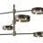 India 6 - Light Dimmable Cylinder Chandelier