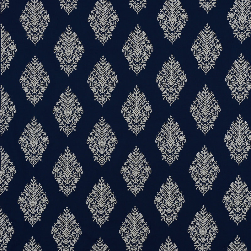 Tissu Zinda, Bleu marine