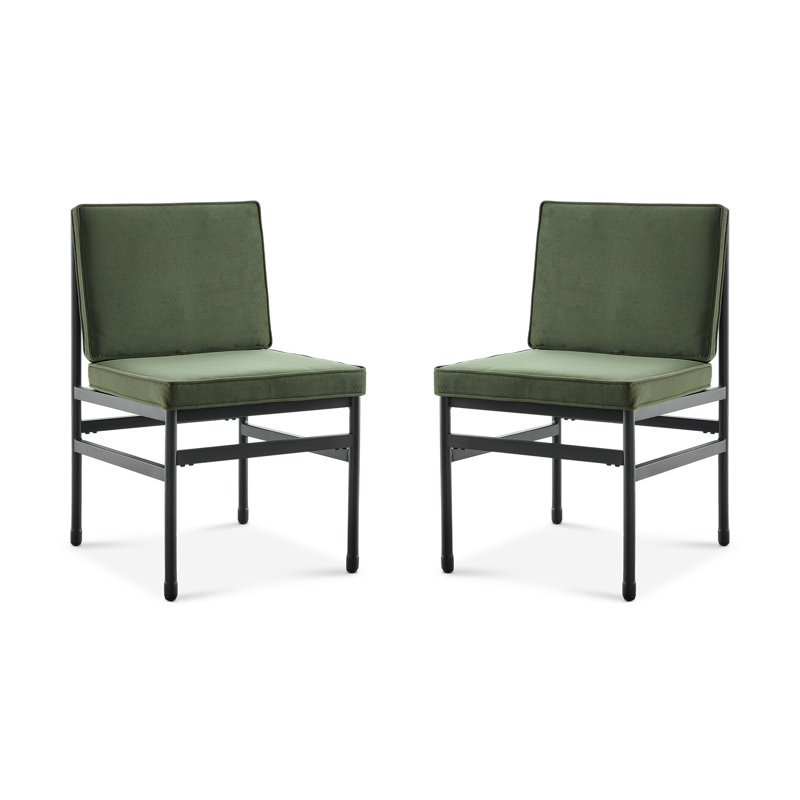 Montvale Dining Chairs, 4-pc, Olive Green Velvet