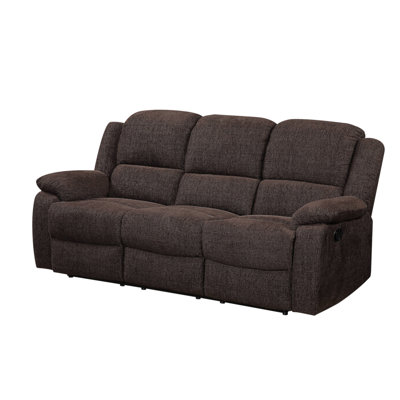 Madden Brown Chenille Motion Sofa