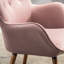 Chaise en velours mauve Inniss-121274379