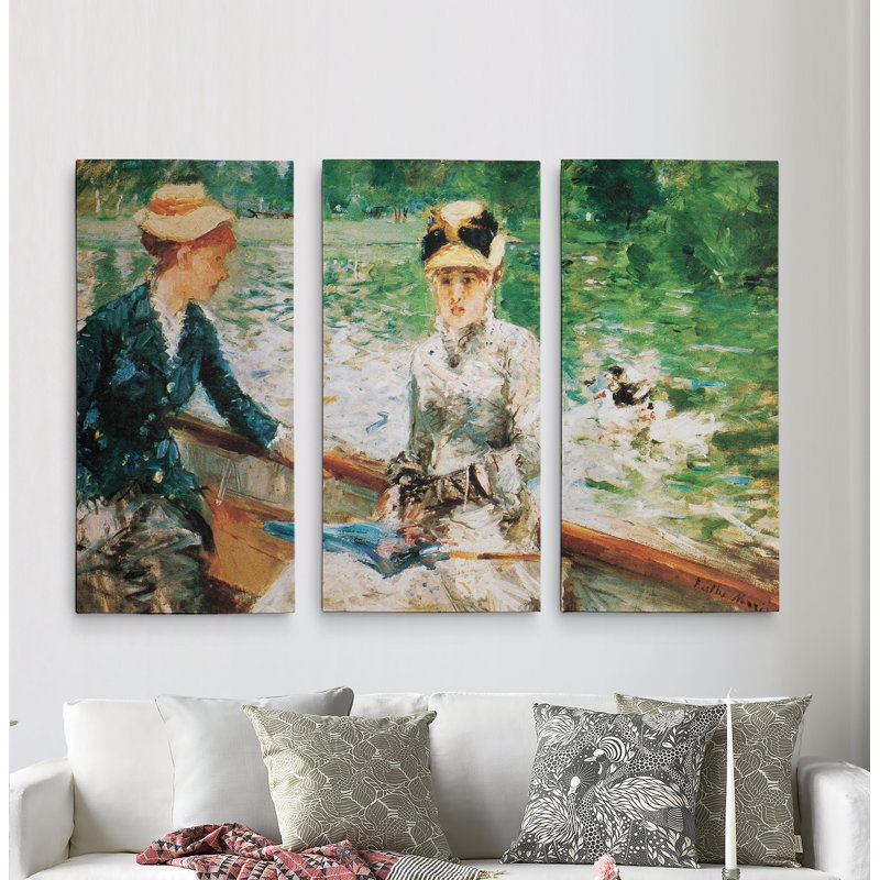 «A Summer's Day» par Claude Monet, reproduction d'art sur toile, H 32 po x l 48 po x P 1,5 po