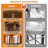 Hildelind 51.2-63.6"H 360° Rotating Bookcase, Storage and Display Bookshelf for Home Office and Living Room-869285683-807166168