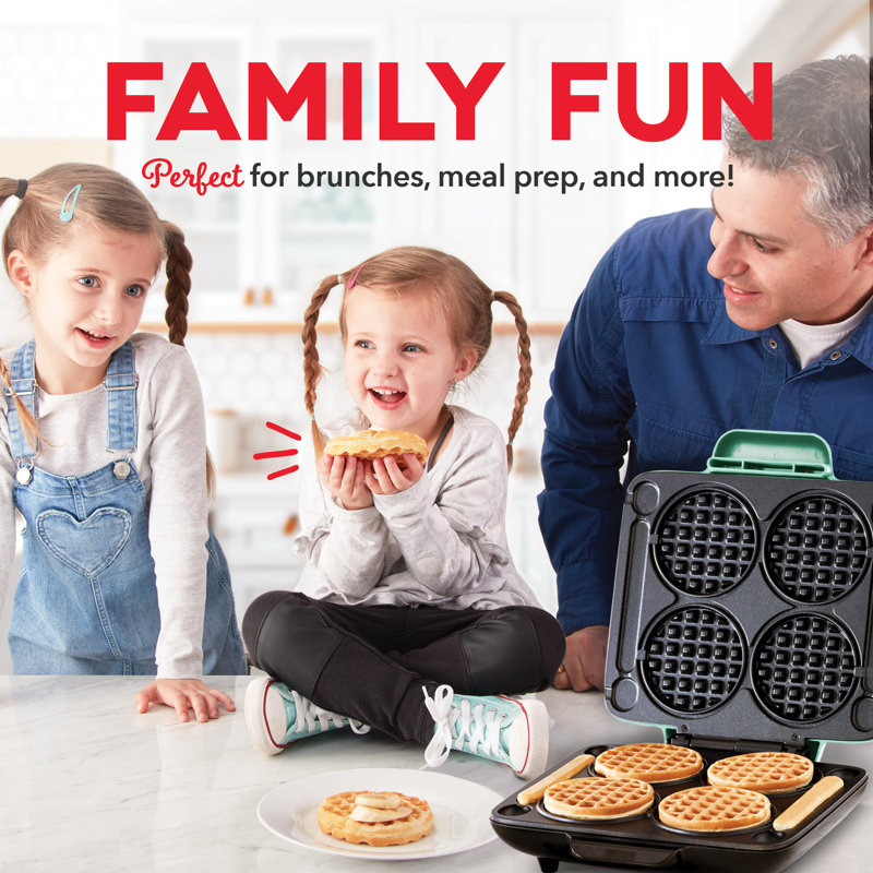 Dash Multi Mini Waffle Maker, Green