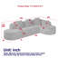 Curved Modular Sofa With Lychee-Textured Polyester And Extra-Wide Chaise Lounge-120347287