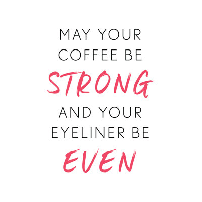 Eyeliner Even - Wrapped Canvas Print