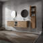 Meuble-lavabo mural 84 po avec lavabo et armoire d'appoint 84 po-885376610
