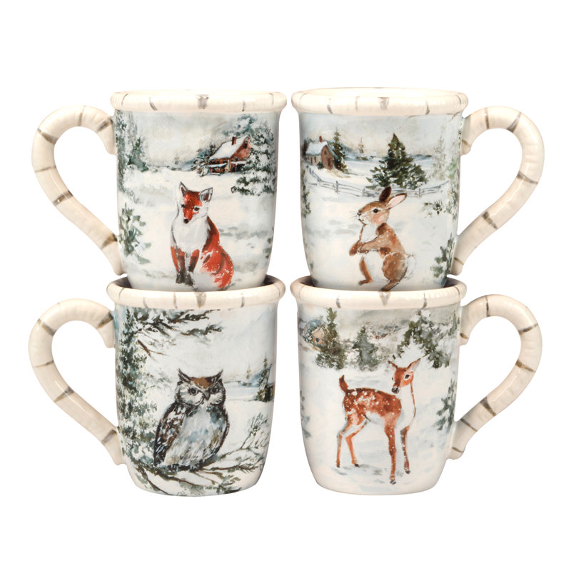 Ensemble de 4 tasses 18 oz Winter's Frost