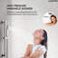 Système de douche complet à pression équilibrée, pomme de douche à pluie 10 po avec douchette, barre coulissante-109786356