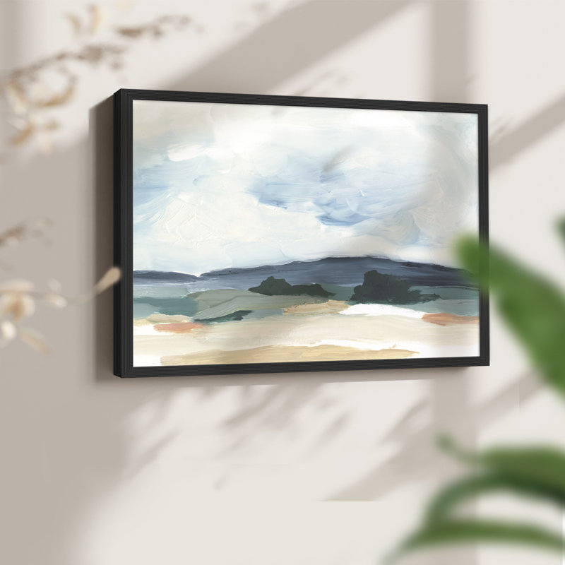 Pastel Vista II - reproduction encadrée, H 8 po x l 10 po, Noir, noir, noir, noir