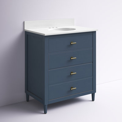 Serena 29.88'' Single Bathroom Vanity with Ceramic Top