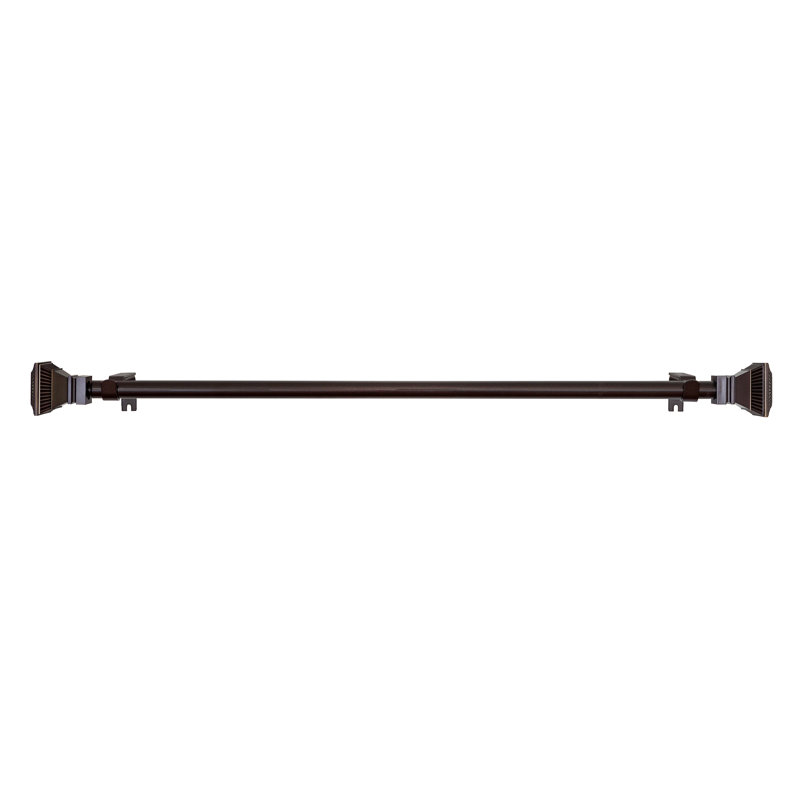 Schaaf Adjustable Single Curtain Rod, 48" - 86"