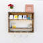 3 Piece Walnut Solid Wood Accent Shelf