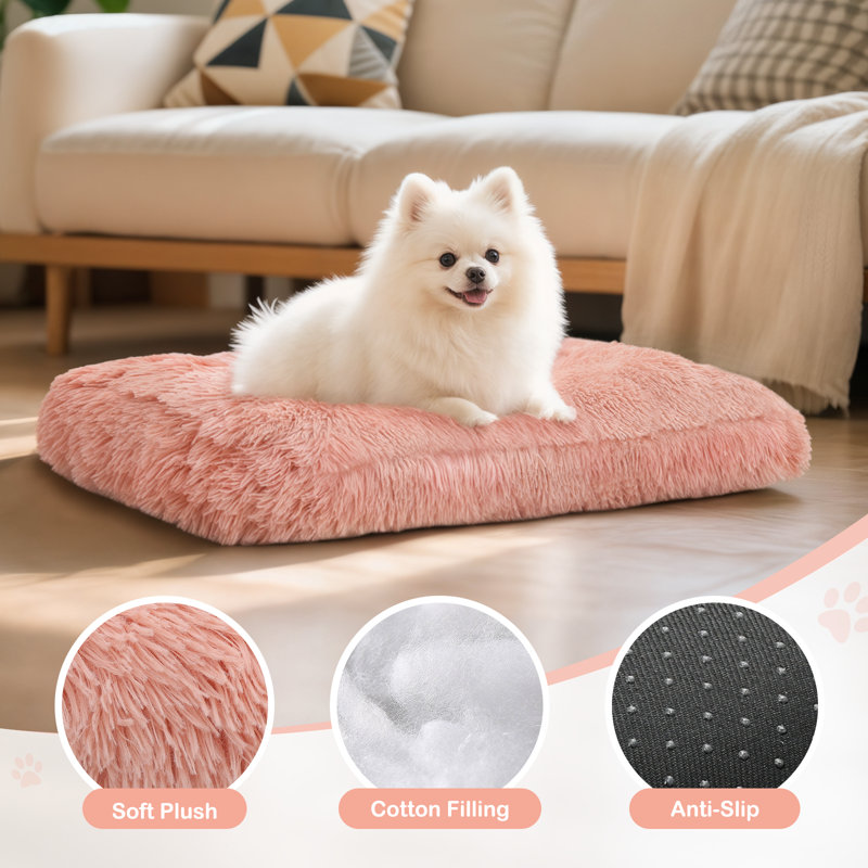 Coussin de siège pour animal de compagnie, Petit (H 5 po x l 28,5 po x P 21 po), Rose