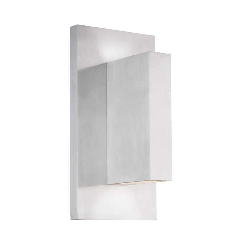Vista 1 - Light LED Outdoor Flush Mount, Brushed Nickel