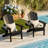  Cheryce HDPE Folding Adirondack Chair With Cup Holder-67149132