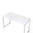 Tennos White & Chrome Finish Writing Desk-175832820