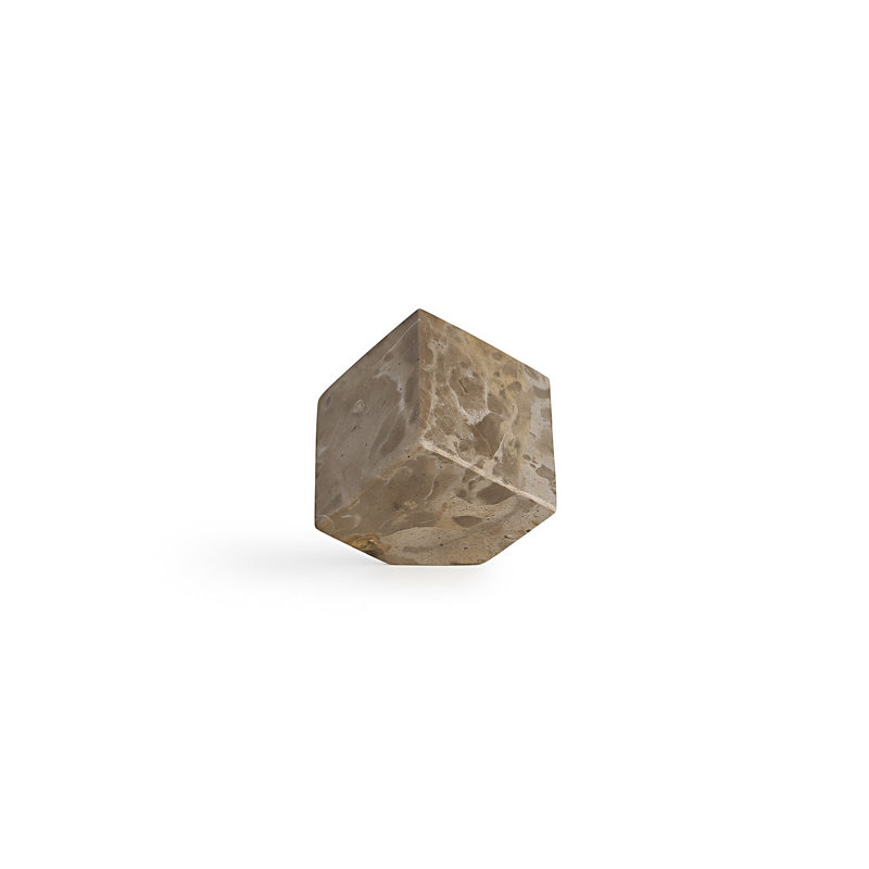 Cube de marbre Butterscotch, H 3 po x l 3 po x P 3 po