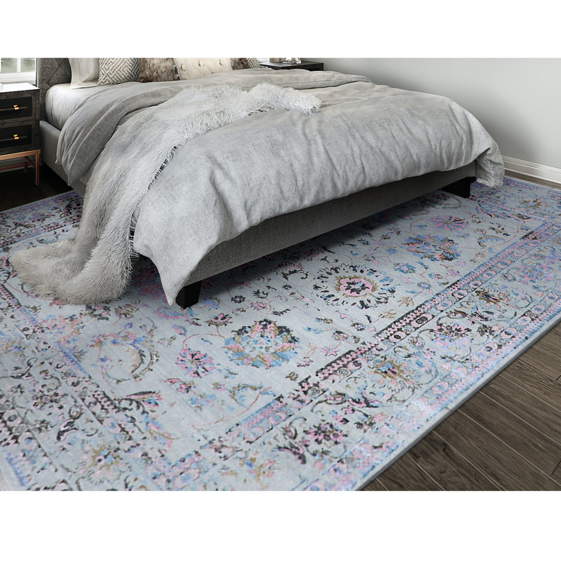 Floral Area Rug, Rectangle 8' x 10'
