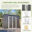 Remise pour outils de rangement en métal 8X4Ft