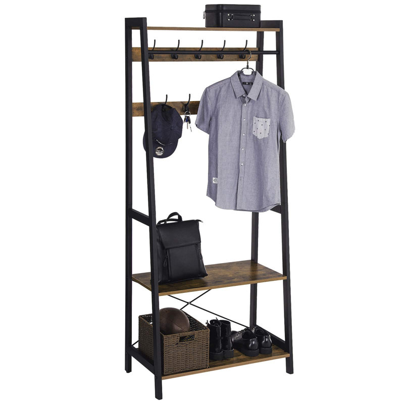 Alsen 76 cm W Hall Tree with Shoe Storage