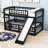 Harveen Wooden Bunk Bed with Slide and Fence by Harriet Bee-971127422-971127361